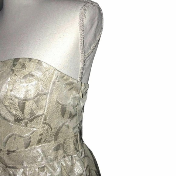 NWT American Eagle Metallic Strapless Dress 8 - Picture 4 of 8
